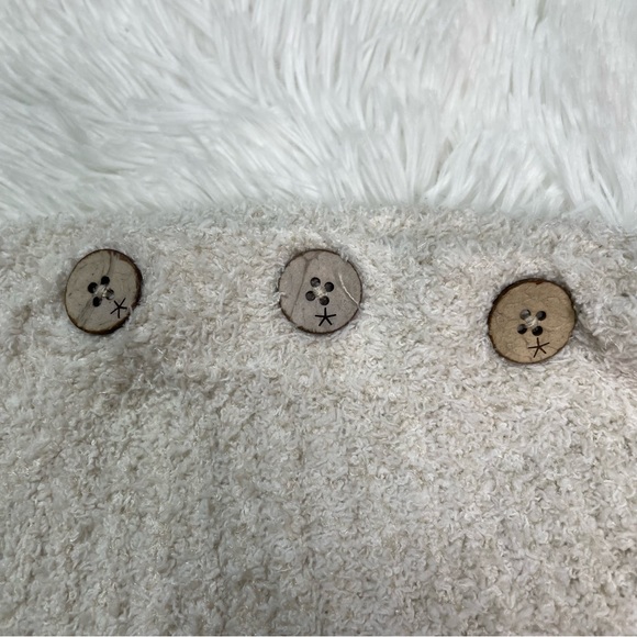 New Barefoot Dreams Cozychic Melange Boat Neck Button Pullover Size  1X - Picture 4 of 9